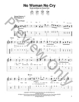 No Woman No Cry Guitar and Fretted sheet music cover